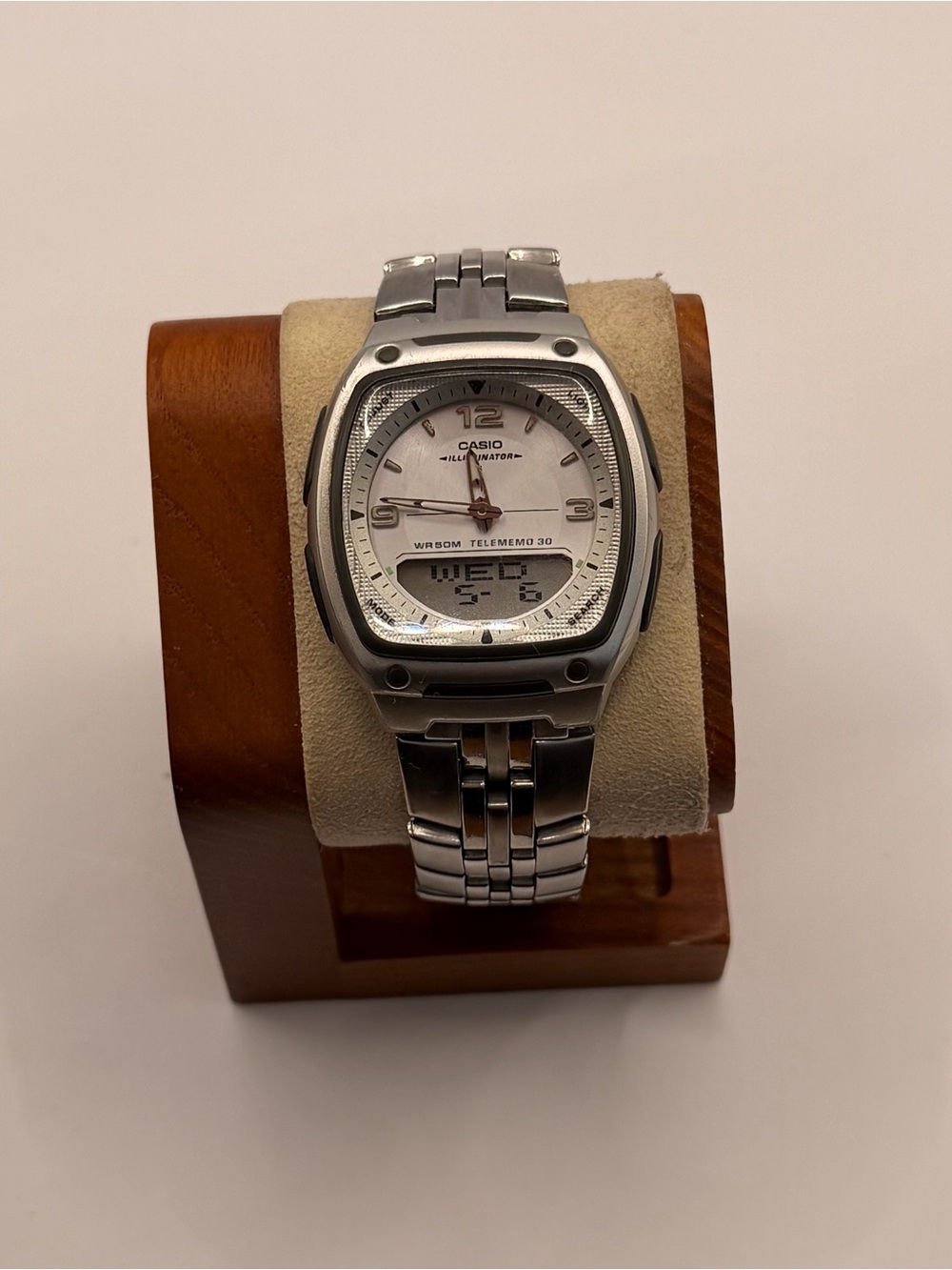 2005 Casio Illuminator, AW-81, Stainless Steel, Analog‎ & Digital Watch